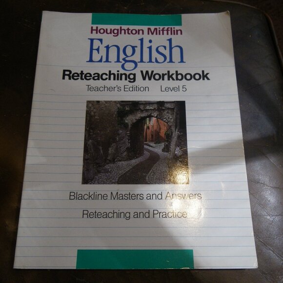 English Reteaching Workbook Teacher's Edition Level 5 Black line Masters Answers - Picture 1 of 2